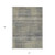 5' X 8' Khaki Beige And Gray Striped Washable Indoor Outdoor Area Rug