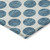 3' X 5' Teal Blue And Ivory Polka Dot Washable Indoor Outdoor Area Rug