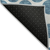 3' X 5' Teal Blue And Ivory Polka Dot Washable Indoor Outdoor Area Rug