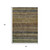 5' X 8' Brown And Gray Striped Washable Indoor Outdoor Area Rug