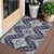 3' X 5' Purple Eggplant And Sage Medallion Washable Indoor Outdoor Area Rug