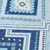 3' X 5' Navy Blue Aqua And Ivory Tribal Washable Indoor Outdoor Area Rug