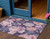 3' X 5' Pink And Mauve Floral Washable Indoor Outdoor Area Rug - Pink, Gray