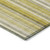5' X 8' Gold Striped Washable Non Skid Indoor Outdoor Area Rug - Gold