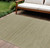 9' X 12' Green And Gold Abstract Indoor Outdoor Area Rug