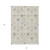 3' X 5' Ivory Beige And Gray Oriental Washable Indoor Outdoor Area Rug - Ivory, Beige, Gray