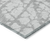 5' X 8' Silver And Gray Abstract Washable Indoor Outdoor Area Rug