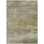 3' X 5' Beige And Fern Green Abstract Washable Indoor Outdoor Area Rug