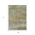 3' X 5' Beige And Fern Green Abstract Washable Indoor Outdoor Area Rug