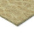 3' X 5' Gold Taupe And Beige Geometric Washable Indoor Outdoor Area Rug