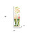 36" White Green And Pink Solid Wood Floral Bouquet Hello Spring Porch Sign