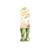 36" White Green And Pink Solid Wood Floral Bouquet Hello Spring Porch Sign