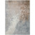 3' X 5' Rust And Gray Abstract Washable Indoor Outdoor Area Rug
