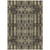 5' X 8' Black Taupe And Beige Moroccan Washable Indoor Outdoor Area Rug