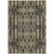 5' X 8' Black Taupe And Beige Moroccan Washable Indoor Outdoor Area Rug
