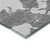 5' X 8' Gray And Ivory Abstract Washable Indoor Outdoor Area Rug