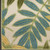 6' Green Yellow And Blue Palm Leaf Indoor Outdoor Runner Rug