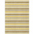 5' X 8' Brown and Orange Striped Washable Indoor Outdoor Area Rug