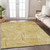 5' X 8' Gold Copper And Brown Geometric Washable Indoor Outdoor Area Rug