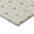3' X 5' Gold And Beige Geometric Washable Indoor Outdoor Area Rug Transitional Style - Gold, Beige Color
