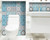 5" X 5" Sky Blue Mosaic Peel And Stick Removable Tiles