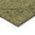 5' X 8' Olive Green And Brown Floral Washable Indoor Outdoor Area Rug