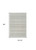 5' X 7' Cream and Beige Striped Distressed Indoor Outdoor Area Rug - 608219240950