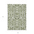 3' X 5' Fern Green And Ivory Floral Washable Indoor Outdoor Area Rug