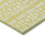 3' X 5' Yellow And Ivory Geometric Washable Indoor Outdoor Area Rug - Yellow, Ivory