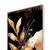 42" Black Tan Off White And Orange Floral Bouquet Solid Wood Fox Garden Stake