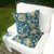 Set of Two 16" X 16" Green and Yellow Blown Seam Floral Indoor Outdoor Throw Pillow Polyester Premium Quality