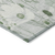 5' X 8' Mint Green And Ivory Floral Washable Indoor Outdoor Area Rug