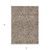 5' X 8' Brown And Beige Abstract Washable Indoor Outdoor Area Rug Transitional Style - Brown, Beige Color
