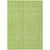 3' X 5' Lime Green And Ivory Striped Washable Indoor Outdoor Area Rug