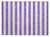 2' X 3' Purple and White Striped Washable Non Skid Indoor Outdoor Area Rug
