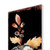 42" White And Brown Floral Bouquet Solid Wood Birds Garden Stake