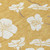 3' X 5' Gold Ivory And Brown Floral Washable Indoor Outdoor Area Rug