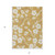 3' X 5' Gold Ivory And Brown Floral Washable Indoor Outdoor Area Rug