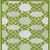 3' X 5' Lime Green And Ivory Trellis Washable Indoor Outdoor Area Rug