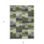 3' X 5' Olive Green And Artichoke Green Geometric Washable Indoor Outdoor Area Rug