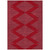 3' X 5' Red And Gray Geometric Washable Indoor Outdoor Area Rug