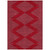 3' X 5' Red And Gray Geometric Washable Indoor Outdoor Area Rug