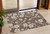 3' X 5' Brown And Beige Floral Washable Indoor Outdoor Area Rug Transitional Style - Brown, Beige Color