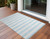 3' X 5' Sky Blue Striped Washable Non Skid Indoor Outdoor Area Rug