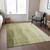 3' X 5' Olive Green And Artichoke Green Ombre Washable Indoor Outdoor Area Rug - Olive Green, Artichoke Green