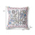 26" x 26" Black and White Peacock Blown Seam Floral Indoor Outdoor Throw Pillow