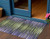 3' X 5' Purple Lilac And Lavender Striped Washable Indoor Outdoor Area Rug