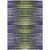 3' X 5' Purple Lilac And Lavender Striped Washable Indoor Outdoor Area Rug