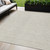 5' X 8' Beige And Ivory Geometric Washable Indoor Outdoor Area Rug Transitional Style - Beige, Ivory Color