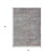 3' X 5' Pewter And Gray Aztec Washable Indoor Outdoor Area Rug
